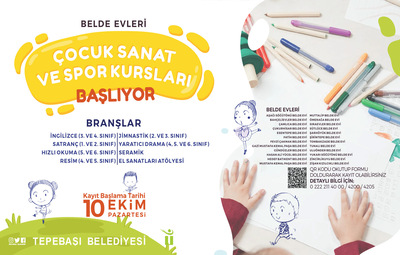BELDE EVLERİ ÇOCUK SANAT VE SPOR KURSLARI BAŞLIYOR